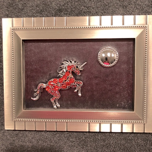 Other - FRAMED JEWELRY ART PICTURE “SILVER MOON” HANDMADE